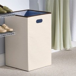 Rubbermaid 4D06 Configurations 23-Inch Foldable Laundry Hamper, Natural