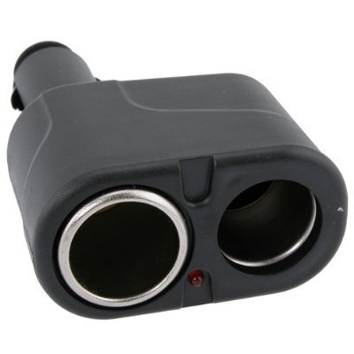 Two-Way 12V DC Car Charger Cigar Cigarette Lighter Double Power Adapter Socket Splitter, Black / DUAL SPLITTER / UNIVERSAL for suitable for cell phone, GPS, iPod, and PDA (ALL Cell Phone Models such as Apple iPhone , Acer, Asus, Audiovox, Blackberry, Casi