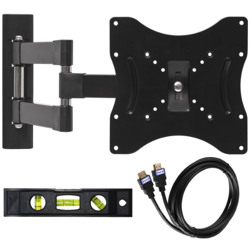 Cheetah Mounts ALAMLB LCD TV Wall Mount Bracket with Full Motion Swing Out Tilt and Swivel Articulating Arm
