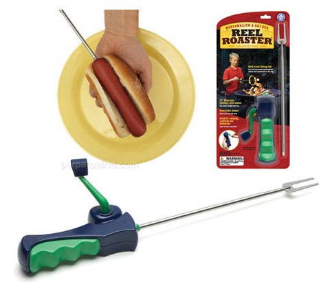 Hog Wild Reel Roaster- Hand Crank Marshmallow and Hot Dog Roaster