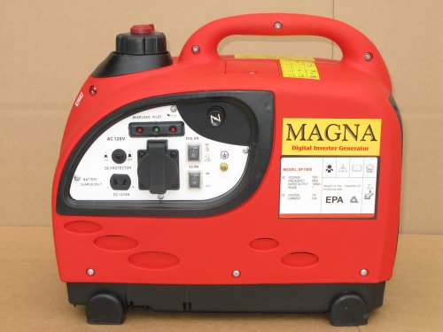Magna 1000 Watt Portable Inverter Generator - Quite, 31 lbs Lightweight, Portable