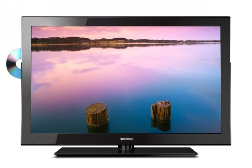 Toshiba 19SLV411 19-Inch 720p LED HDTV with Built-in DVD Player, Black