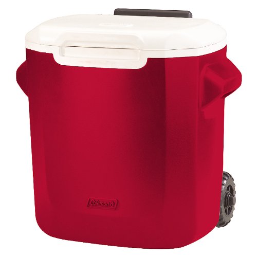 Coleman 16-Quart Personal Wheeled Cooler, Red