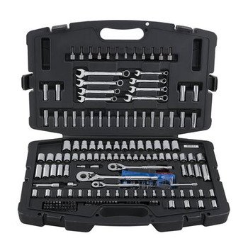 Stanley 91-988 1/4-Inch 3/8-Inch and 1/2-Inch Drive Mechanics Tool Set, 201-Piece