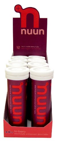 Nuun Active Hydration Tri-berry, 12-Count Tubes (Pack of 8)