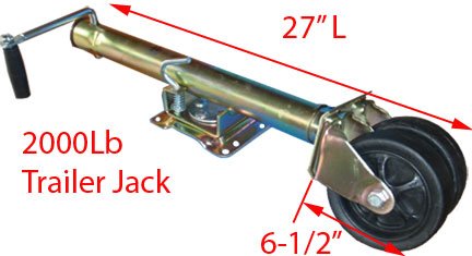2000Lb Trailer Jack With Wheels