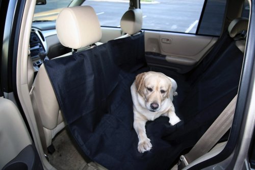 Outward Hound Back Seat Pet Hammock, Black