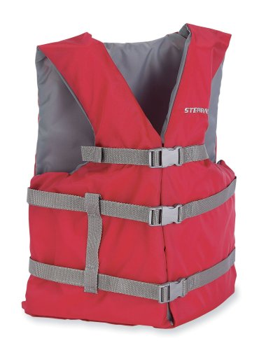 Stearns Adult Classic Life Jacket(Red,Universal Size)