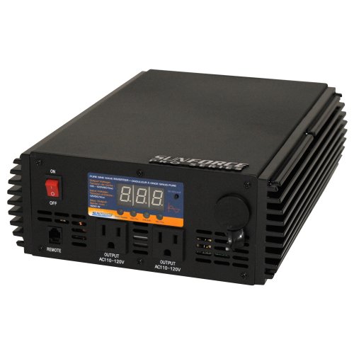Sunforce 1000 Watt Pure Sine Wave Inverter with Remote Control