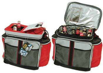 Soft Sided Cooler with Easy Open Top & Pockets (Holds 36 Cans)
