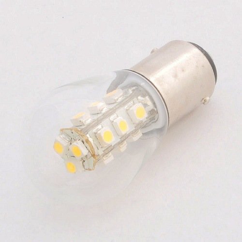 Waterproof BA15D Bayonet Base 15 SMD 3528 LED Bulb 12 Volt DC,White 1459WH