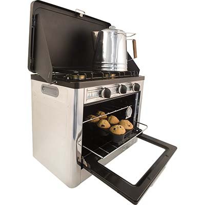 Camp Chef Camping Outdoor Oven with 2 Burner Camping Stove