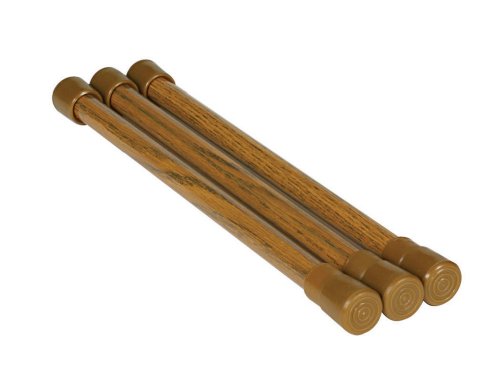 Camco 43833 RV Oak-Finish Cupboard Bar - Pack of 3