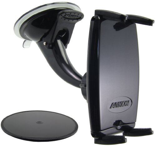 Arkon IPM515 Windshield/Dashboard Mount with Slim-Grip Phone Holder--Compatible with iPhone 4