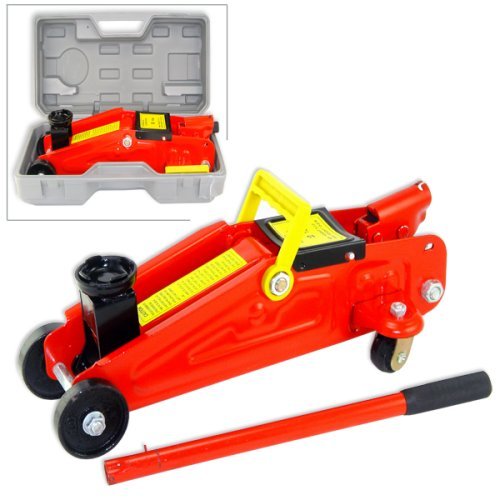 ‘Jack-in-a-Box’ 2-Ton 4000 Lb Lift Capacity Easy-Carry Hydraulic Jack with Storage Case