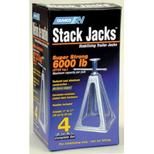 Camco 44560 Olympian RV Aluminum Stack Jack Stand - 4 Box