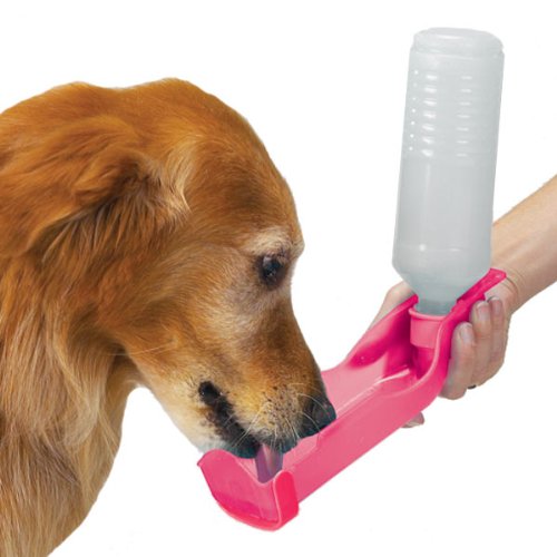 Handi-Drink Dog Water Bottle- 17 Oz - The Portable, Spill-proof Way to Keep Pets Hydrated, Color may vary