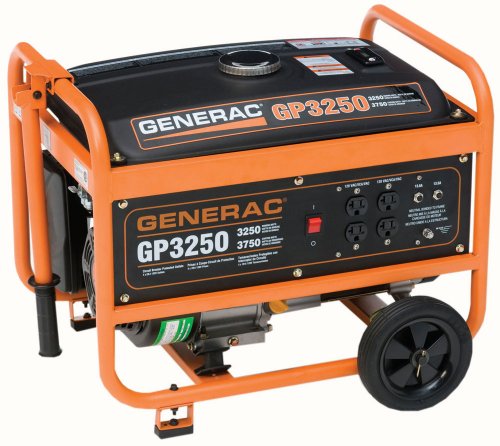 Generac 5724 GP3250 3,750 Watt 206cc OHV Portable Gas Powered Generator