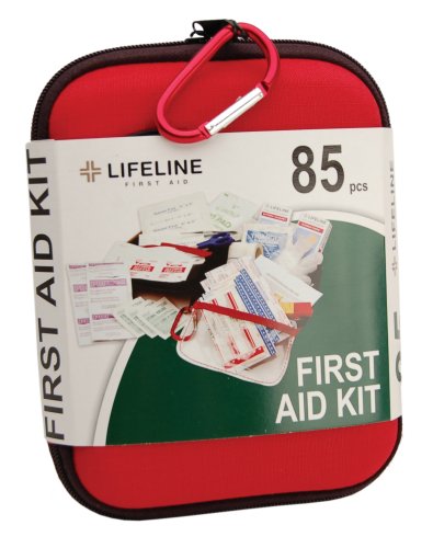 Lifeline 85 Piece First Aid Kit (Red)