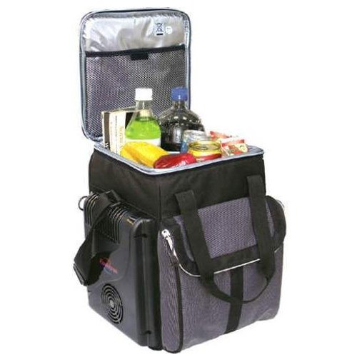 Koolatron 14-Quart Soft-Sided Electric Travel Cooler, Dark Grey