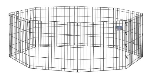 Midwest Black E-Coat Exercise Pen, 24 Inches by 30 Inches