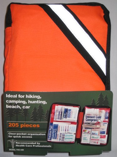 First Aid Only Outdoor First Aid Kit, Soft Case, 205-Piece Kit