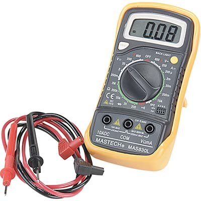 Mastech M as830L Digital Pocket Multimeter - 6 Function