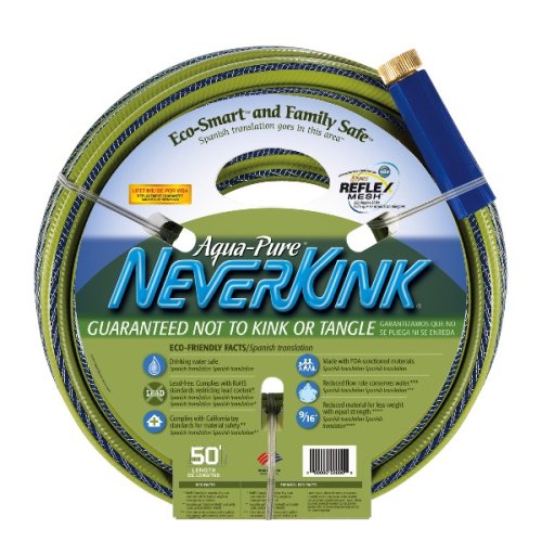 Apex 6612-50 AquaPure Neverkink Eco-Smart and Family Safe 9/16-Inch by 50-Foot Garden Hose