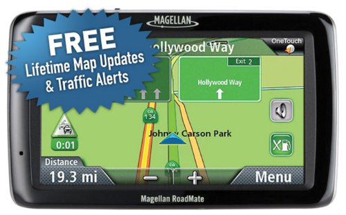 Magellan RoadMate 5045-LM 5-Inch Widescreen Portable GPS Navigator with Lifetime Maps and Traffic