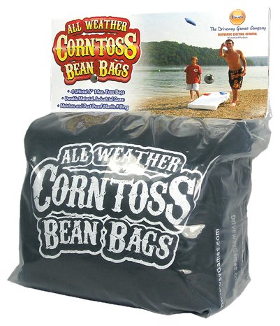 Driveway Games All Weather Corntoss Bean Bags Black - 4 Pack