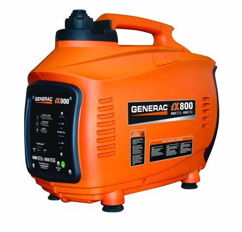 Generac 5791 iX800 800 Watt 38cc 4-Stroke OHV Gas Powered Portable Inverter Generator