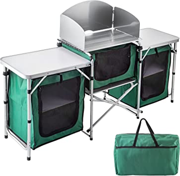 VBENLEM Outdoor Camping Kitchen 3 Zippered Bags